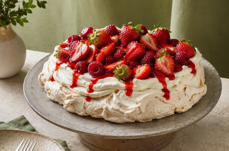 Strawberry Pavlova